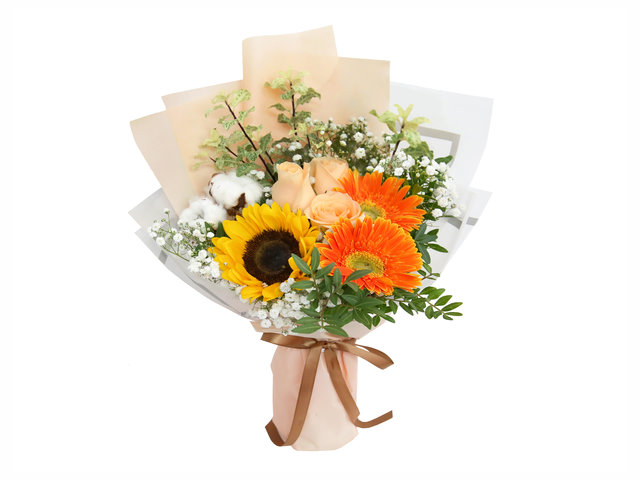 Florist Flower Bouquet - Sunflower Graduation Small Size Bouquet FGB05 - GD0607A5 Photo