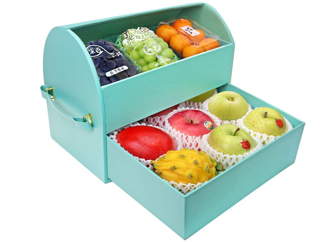 Fruit Basket - Double Deck Fruit Hamper Y - 0DP0719A1 Photo