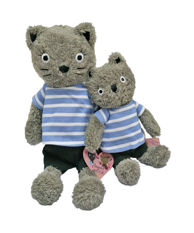 Teddy Bear n Doll - Bon Nounours Grey Cat - L36667084 Photo