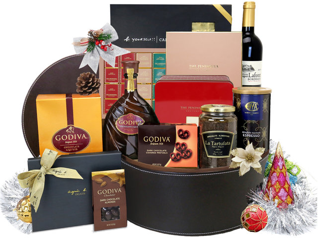 Wine n Food Hamper - Christmas Luxury Wine And Food Hamper X4 - XH1106A1 Photo