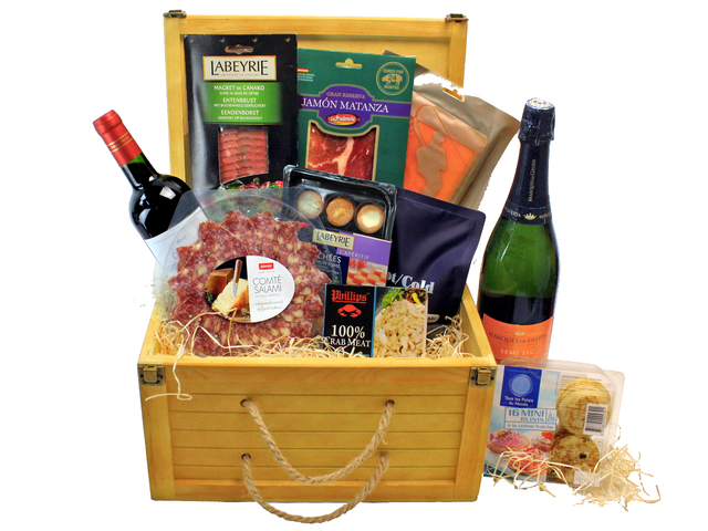 Wine n Food Hamper - Premium Chilled Fine Wine And Food Gift Hamper FH98 - L160611 Photo