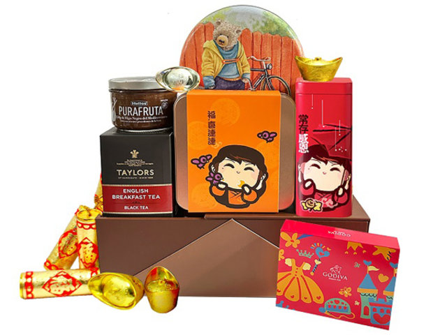 新年果篮Hamper - 农历新年中国邮寄礼物篮 1227A7 - CHW1227A7 Photo