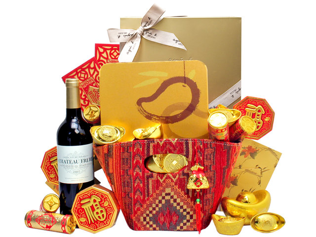 新年果籃Hamper - 農曆新年拜年禮物籃 R99 - L36511820 Photo