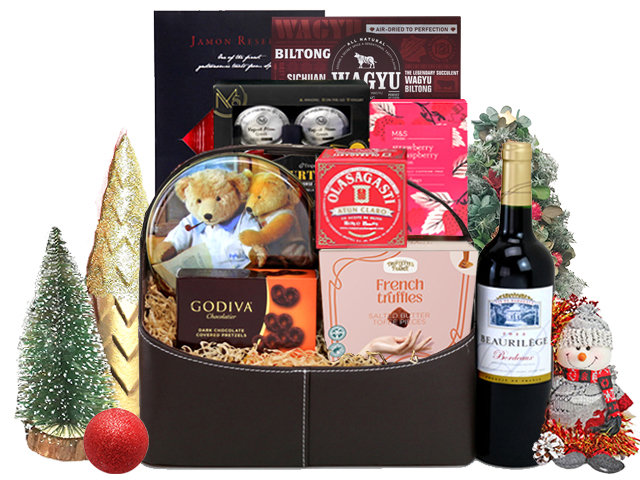 Wine n Food Hamper - Christmas Business Food Gift Hamper L11 - L76606334A Photo