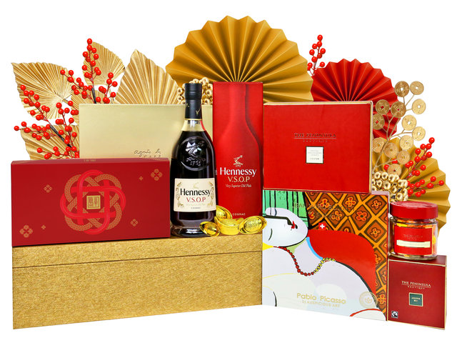 新年果籃Hamper - 新春豪華美酒美食禮物籃 0105A9 - CH20105A9 Photo